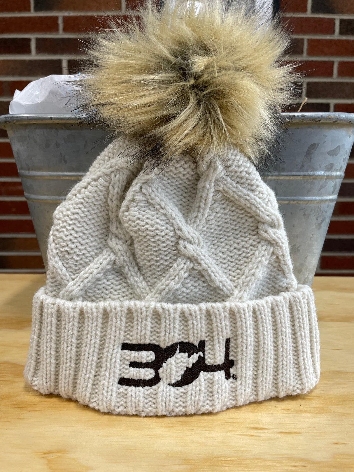 Fur Pom Beanie - my304